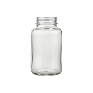 150ml clear powder jar made from white flint glass for cosmetics