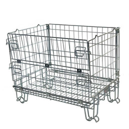 Cage à palette en fil métallique pliable Hypacage - Euro demi-usagée
