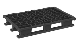 Heavy Duty Plastic Euro Pallet 1200 x 800 x 187mm with 3 Runners – Open Deck | 1100kg Dynamic Load