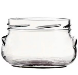 Pot en verre à col torsadé de 640 ml