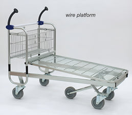 Chariot de transport Carry 120M – Chariot à capacité supplémentaire avec plateforme en fil métallique
