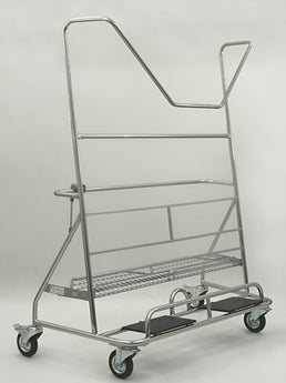 Chariot à plateaux Carry WP4BW avec étagère et panier - Durable et pratique