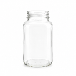 120ml (4oz) Bouteille en verre flint blanc pour poudre
