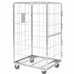 Container 800x700x1500 with Front Doors – Secure Roll Cage for Easy Access