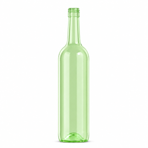 750ml grønt glashordeux-vinflasche – 30 mm skruetop