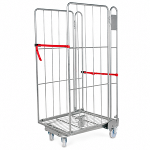 Brugt 2-sidet Rullevogn | Tungt Galvaniseret Rullecontainer | 500kg Kapacitet