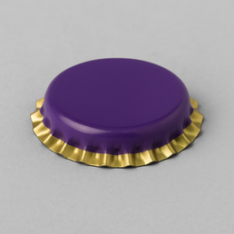 Bouchons couronnes violets pour bouteilles de bière – 26 mm