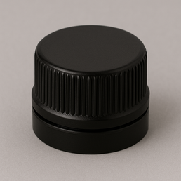 Capuchon en plastique noir de 33 mm avec doublure EPE – Fermeture à joint sécurisé