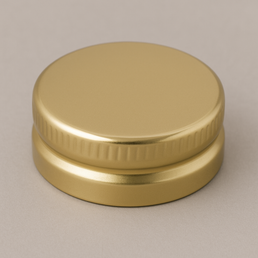 Capuchon à vis doré de 38 mm RTO – 10 mm de haut