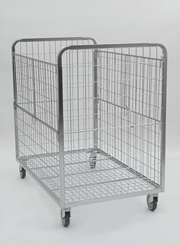 Conteneur pour Cartons 800x1200 H1200 – Grand Chariot à Roulettes pour la Manipulation de Marchandises Encaissées