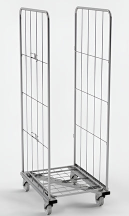 Conteneur 800x600 H1810 avec cadre Z en bas – Chariot roulant haut pour un stockage stable