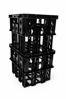 Caisse en plastique poly panier