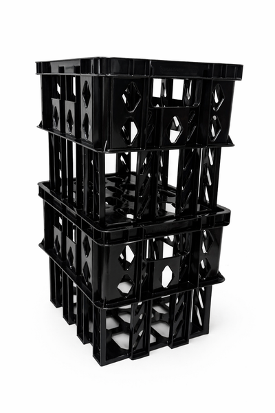 Caisse en plastique poly panier