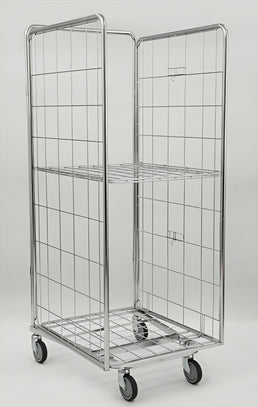 Conteneur pliant WMS 1800x810x750 – Chariot roulant pliable pour un stockage gain de place