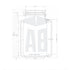 3000ml Pot en verre Kilnclip