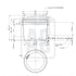 Pot en verre Kilnclip de 350 ml