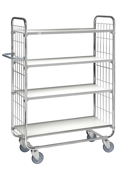 Series 8000 Shelving Trolley – Electrogalvanised – 250 kg Capacity (1195 × 470 × 1590 mm)