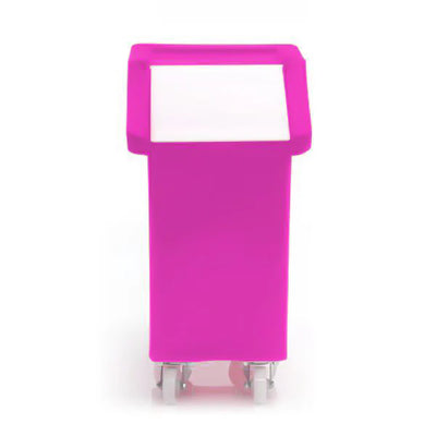 65 Litre Ingredients Trolley with Clear Flap Lid – Food Approved Mobile Storage Bin