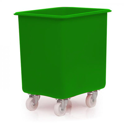 131L Food-Approved Moulded Truck Solid Base MDPE Mobile Container 600 x 510 x 686 mm