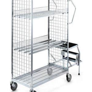 Chariot de stock à étagères d'occasion
