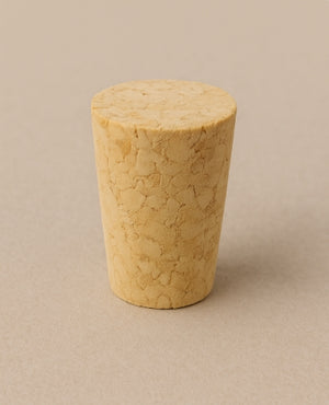 15mm Natural Tapered Cork Stopper – Size 27x15.8x12.5mm, Secure Seal