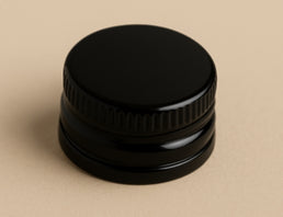 Capsules noires en urée 22R3 avec bouchon en PVDC – Étanchéité de précision avec un style classique