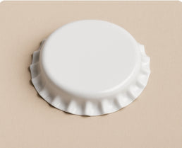 Capsules blanches pour bouteilles de bière – 26 mm