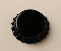 Capsules noires couronnes pour bouteilles de bière – 26 mm
