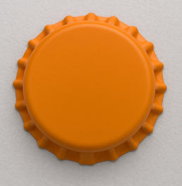 Bouchons couronnes orange pour bouteilles de bière – 26mm