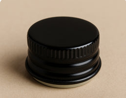 Caps en bakélite noire 51R3 avec doublure PVDC – Scellés de style vintage