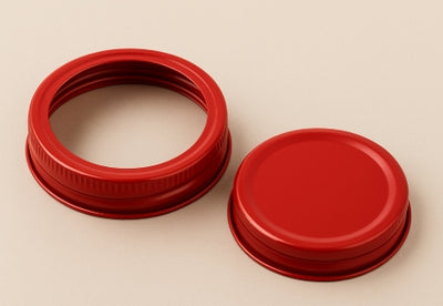 70mm Rouge 2-Pièces Mason Cap & Composant de Scellement