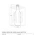 Bouteille en verre de cidre/bière de 330 ml