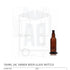 Bouteille en verre de bière ambrée JAC 500ml