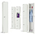 All White Steel Locker with Cam Key Lock, 450mm Depth