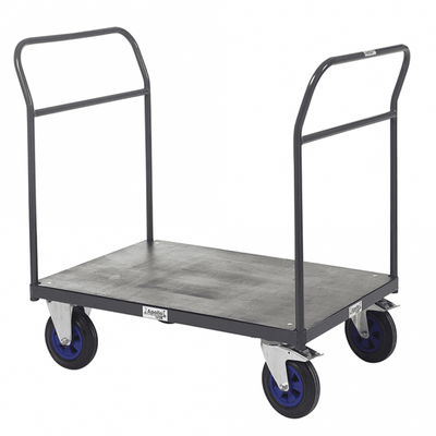 Double Open Ended Push Bar Platform Trolley – 600kg Capacity