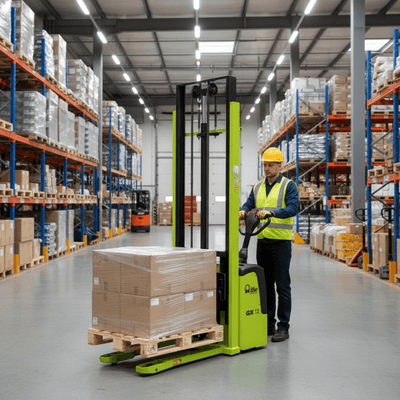 Electric Powered Stacker 1200kg – 3410mm Lift Height, 1150mm Forks