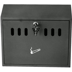 Grey Wall Mounted Cigarette Litter Bin - 3 Litre Capacity