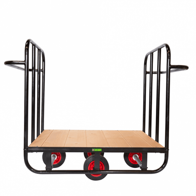 Heavy Duty Easy Steer Warehouse Platform Trolley 600kg