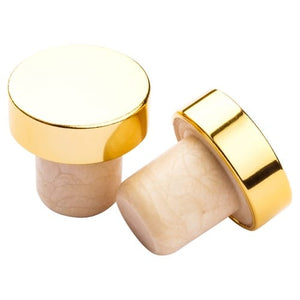 19mm gold diffuser stopper with aluminium sheath for 200ml diffuser bottles