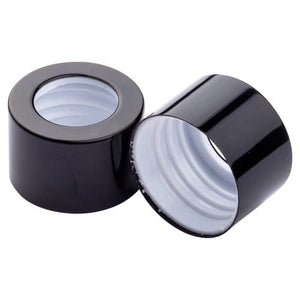 28mm Gloss Black Collar Hole Cap – Diffuser Bottle Closure