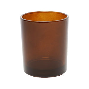 20cl Flat-Based Candle Glass – Amber – 200ml Candle Jar