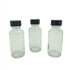 30ml (1oz) Clear Round Glass Mini Empty Bottle with 20mm R3 Cap - Pack of 126