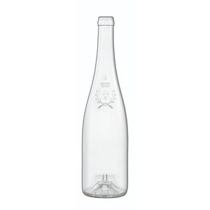 Anjou Ecusson Ecova 75cl Flint Glass Wine Bottle – Lightweight Cork Finish