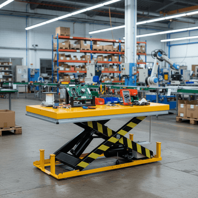 Static Electric Scissor Lift Table – 2000kg Capacity – 1300 x 850mm Platform