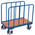 Two Sided Steel Platform Trolley with Brake, 500kg Capacity