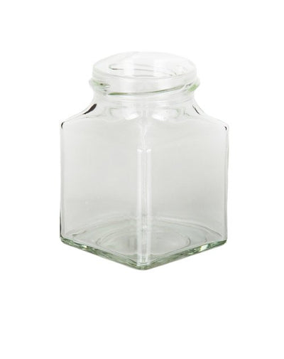 Pot en verre carré de 200 ml