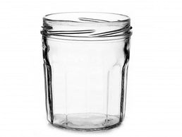 Bocal en verre facetté Menage de 385 ml