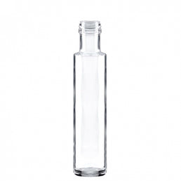 Bouteille d'huile en verre clair Dorica 250ml (goulot à vis)