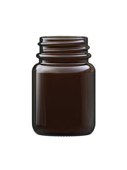 Pot en verre ambré de 30 ml