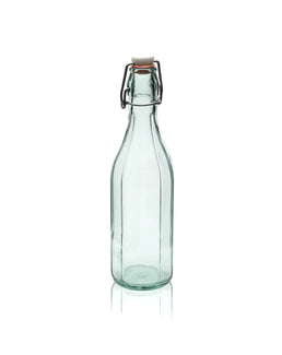 Bouteille Facettée Costolata de 750 ml avec Bouchon à Bascule